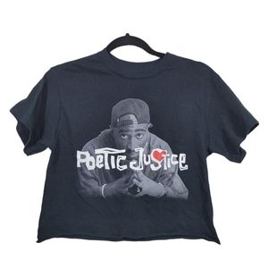 Poetic Justice crop tee..Tupac graphic SM